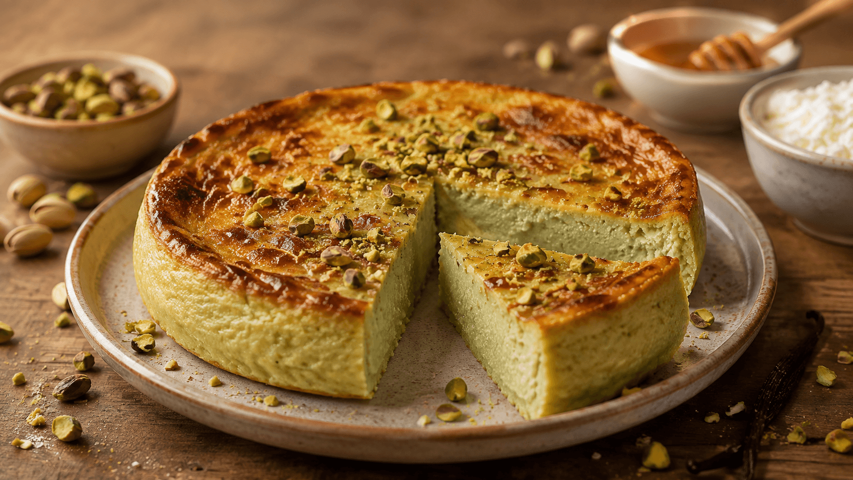 Flan Pistache